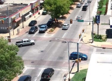 aerial view of NW 23rd intersection