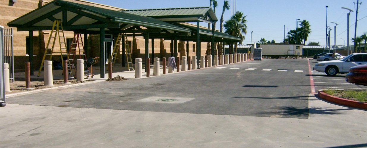 Side view of Weslaco U.S. Border Patrol Station